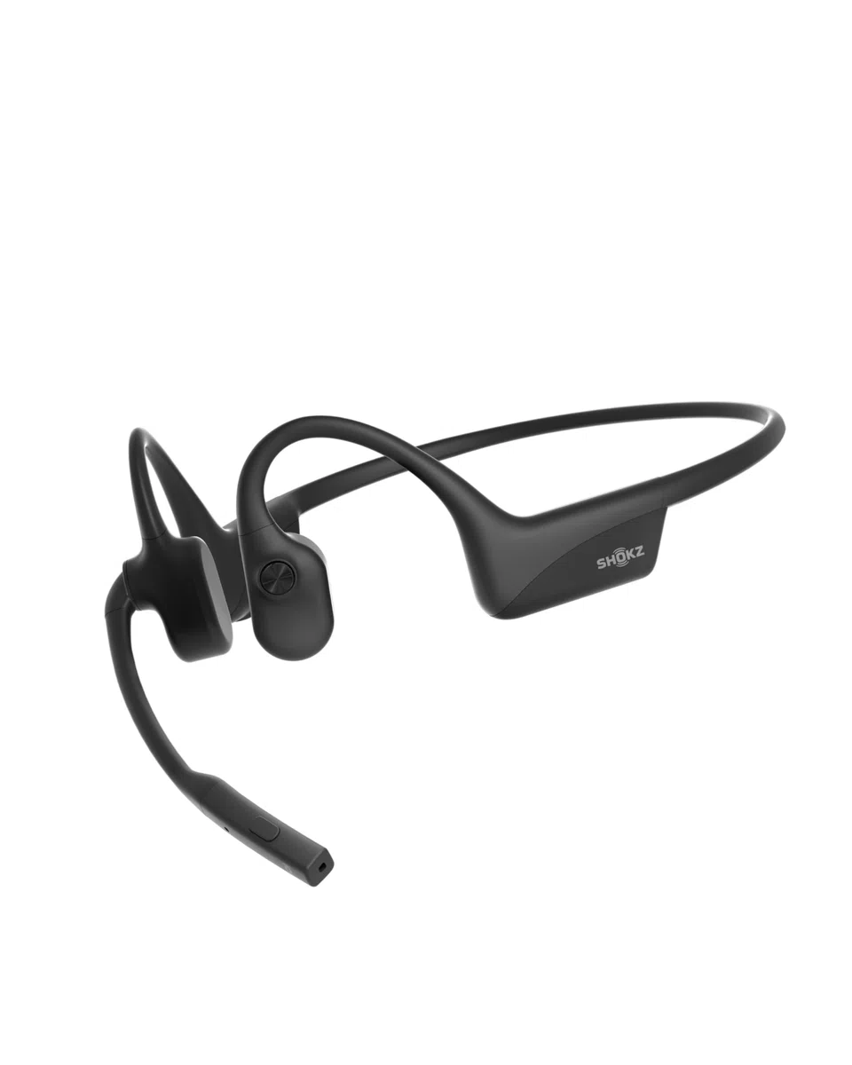 SHOKZ OpenComm2 2025 Upgrade kabellose Knochenschall Kopfhörer, Bluetooth Open-Ear-Headset mit Noise-Cancelling Mikrofon, Ohrhörer für Büro, Arbeit, Anrufe, Meeting, Autofahren, 16 Std Gesprächszeit