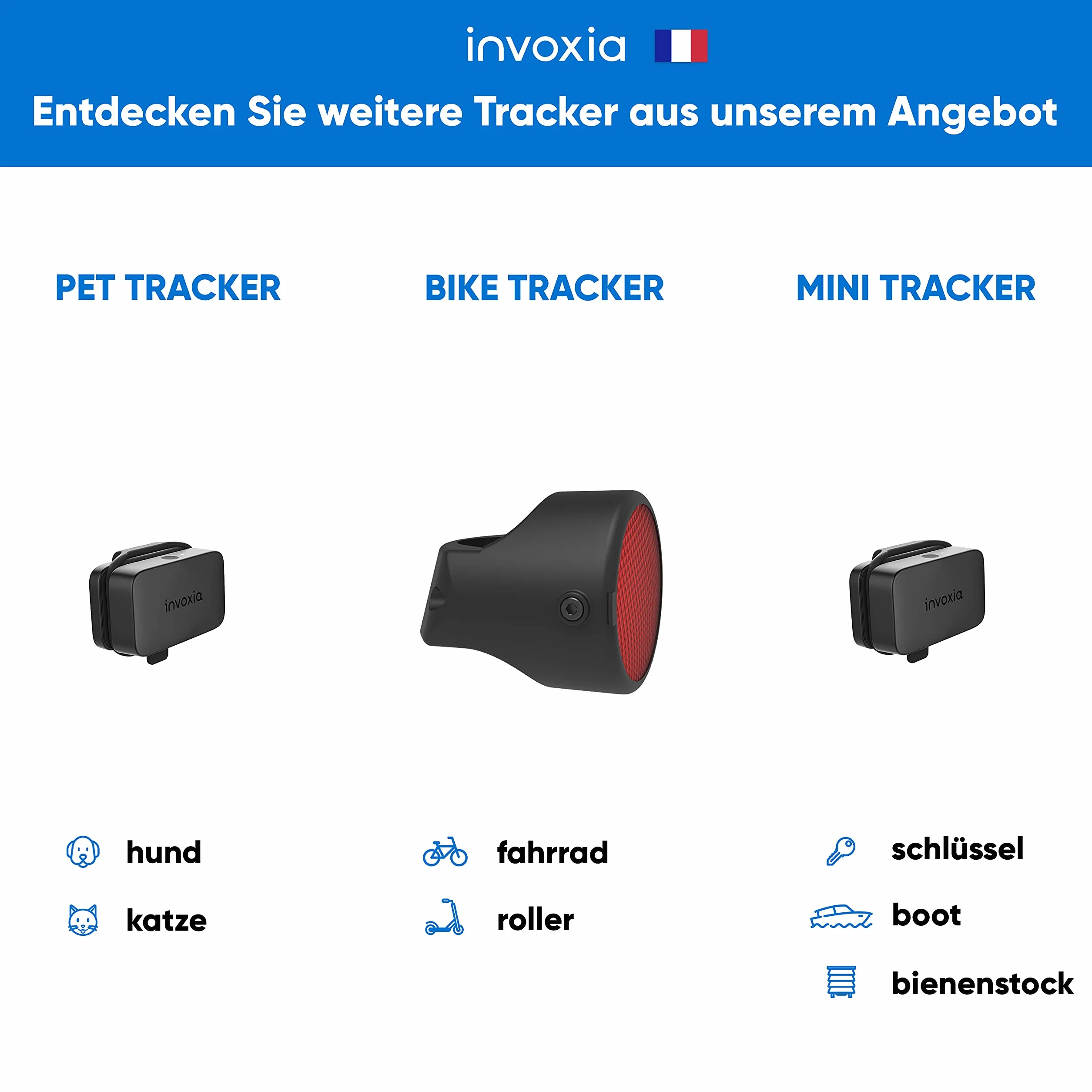 GPS-Tracker PRO Invoxia - Echtzeitortung - Inklusive 1-jährigem Abonnement - Für Autos, Motorräder, Kinder… - Bewegungs- und Neigungsalarme - 4G LTE-M Netzwerk - Bis zu 3 Monate Akkulaufzeit
