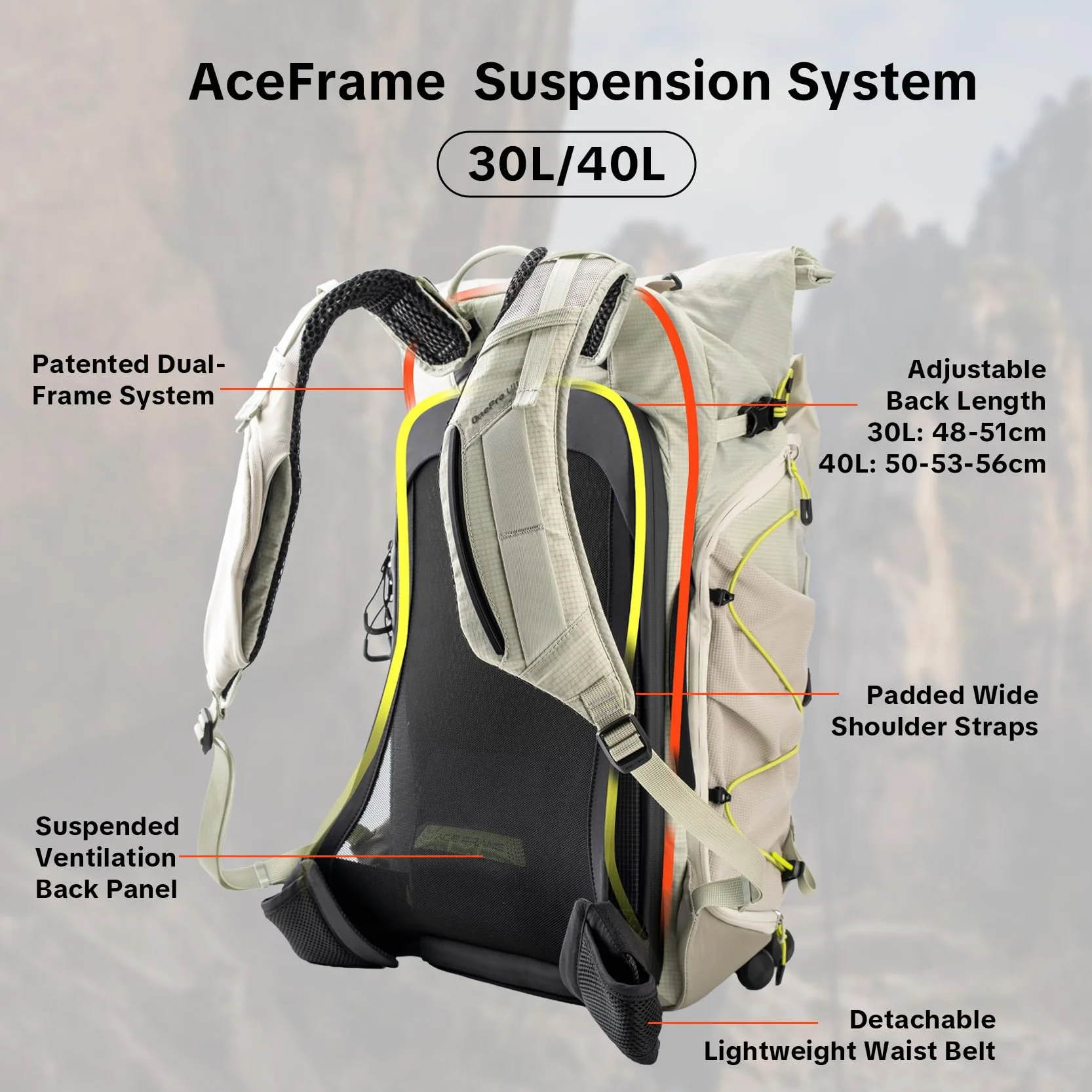 PGYTECH OnePro Ultralight Kamerarucksack Erweiterbar 20L-40L Outdoor Reisen