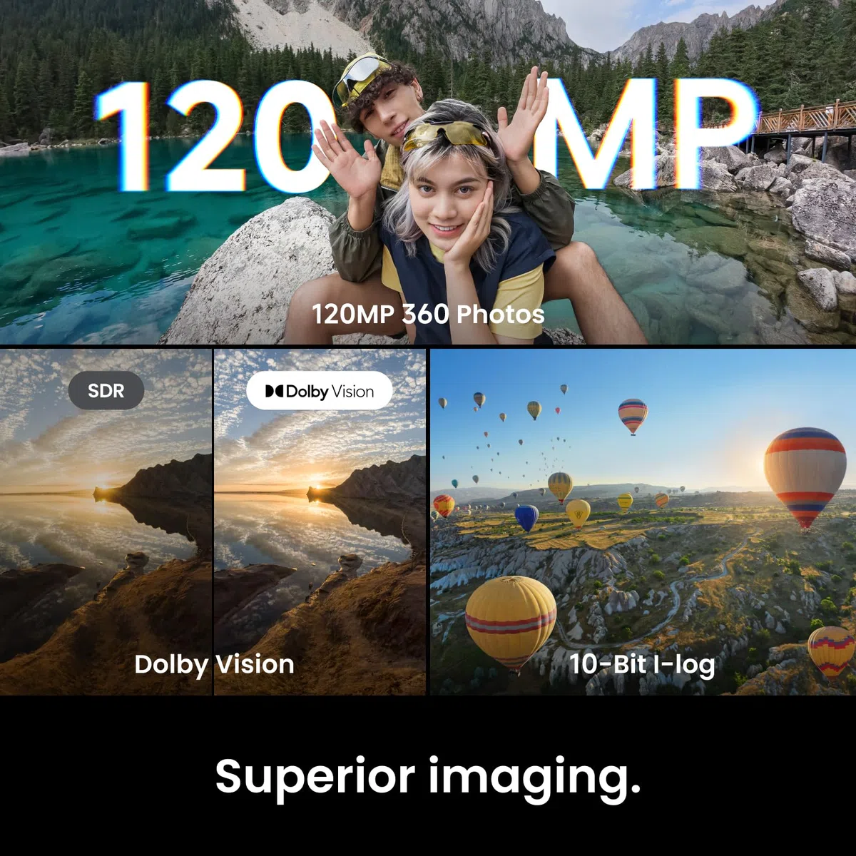 Insta360 X6 Essentials-Bundle– 8K 360 Grad Kamera mit 1/1,1"-Sensoren | Action-Kamera, zwei spezielle quadratische 1/1,1"-Sensoren, Dreifach-KI-Chip, Austauschbare Linse 2.0, 140 Minuten 8K Video
