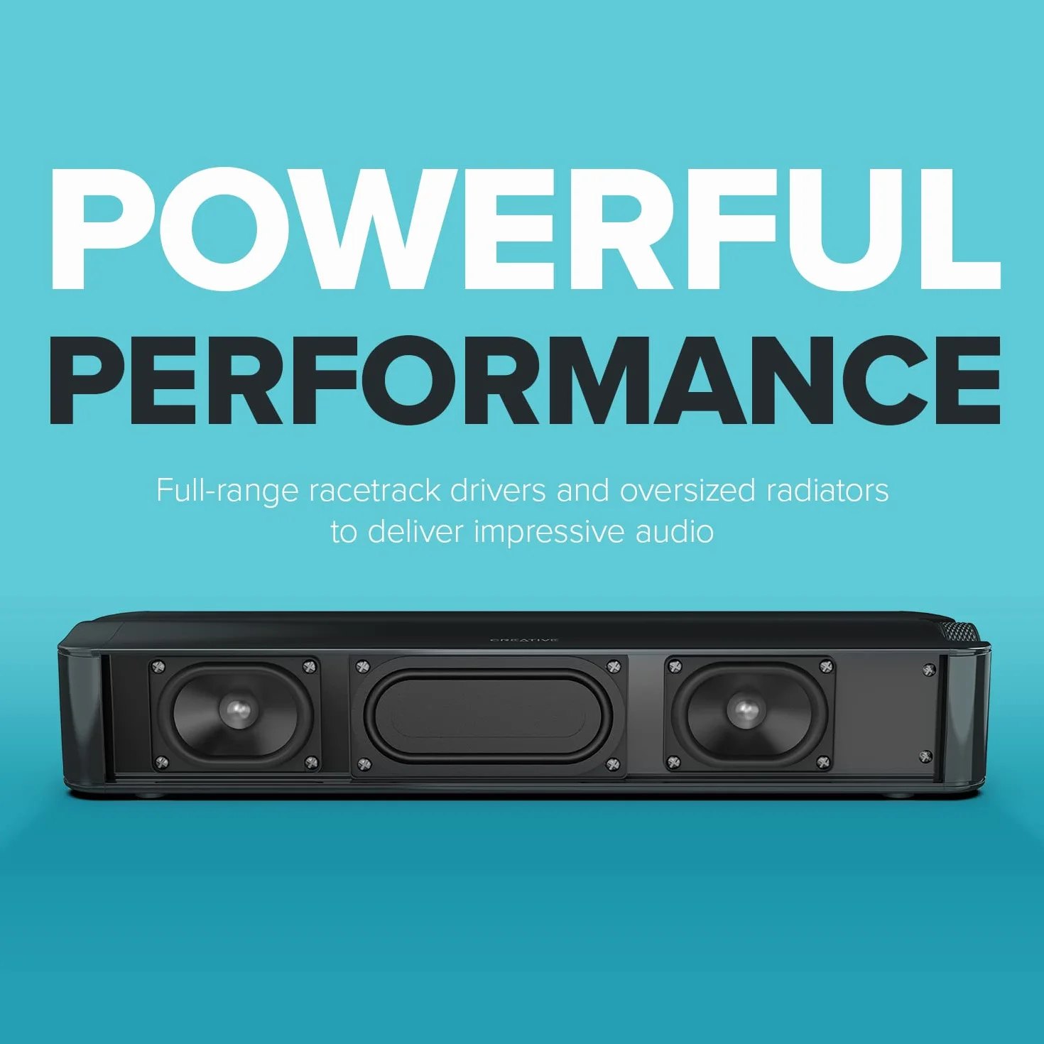 Creative Stage SE Under-Monitor Soundbar mit USB Digital Audio und Bluetooth 5.3, Clear Dialog und Surround by Sound Blaster, Stromversorgung über Adapter