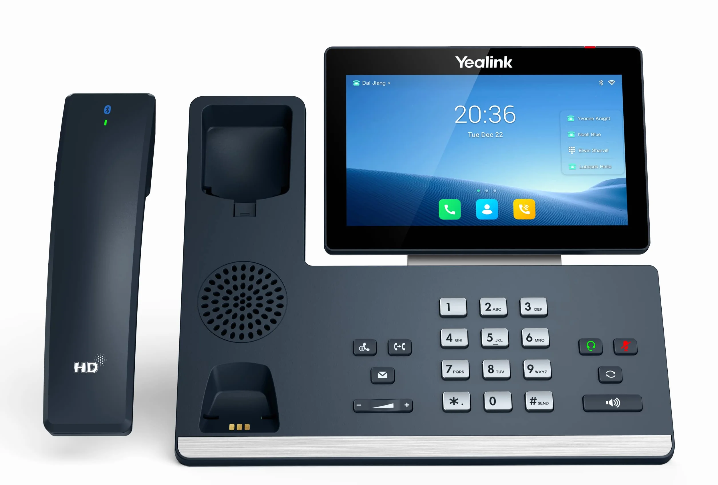 Yealink SIP-T58W PRO - VoIP-Telefon - mit Bluetooth-Schnittstelle mit Rufnummernanzeige, Schwarz