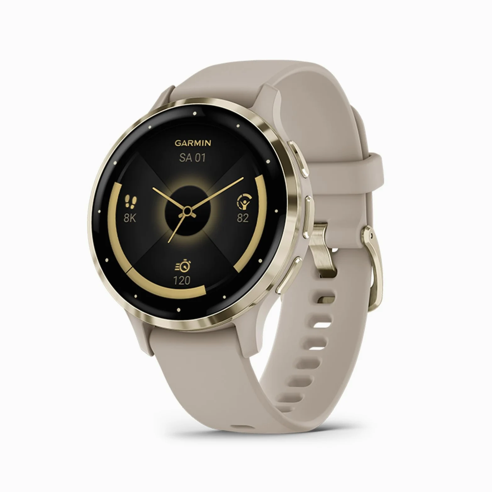 Garmin Venu 3S 41mm Fitness-Smartwatch 1,2" AMOLED-Touchdisplay 10 Tage Akkulaufzeit 30+ Sport-Apps Bluetooth Telefonie Sprachassistenz Music GarminPay Rollstuhlmodus