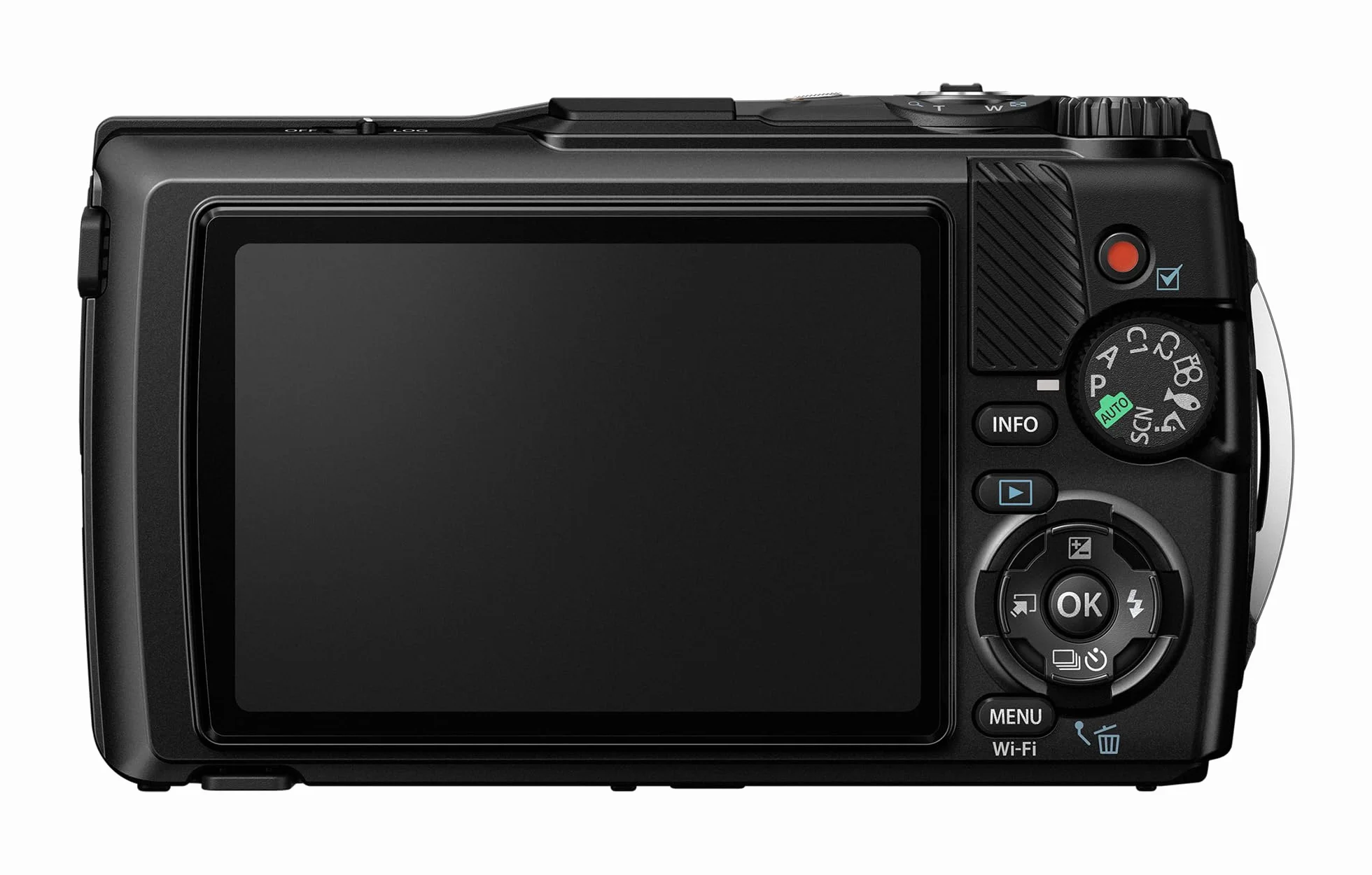 OM System Tough TG-7 Digitalkamera - Schwarz (Nachfolger Olympus TG-6)