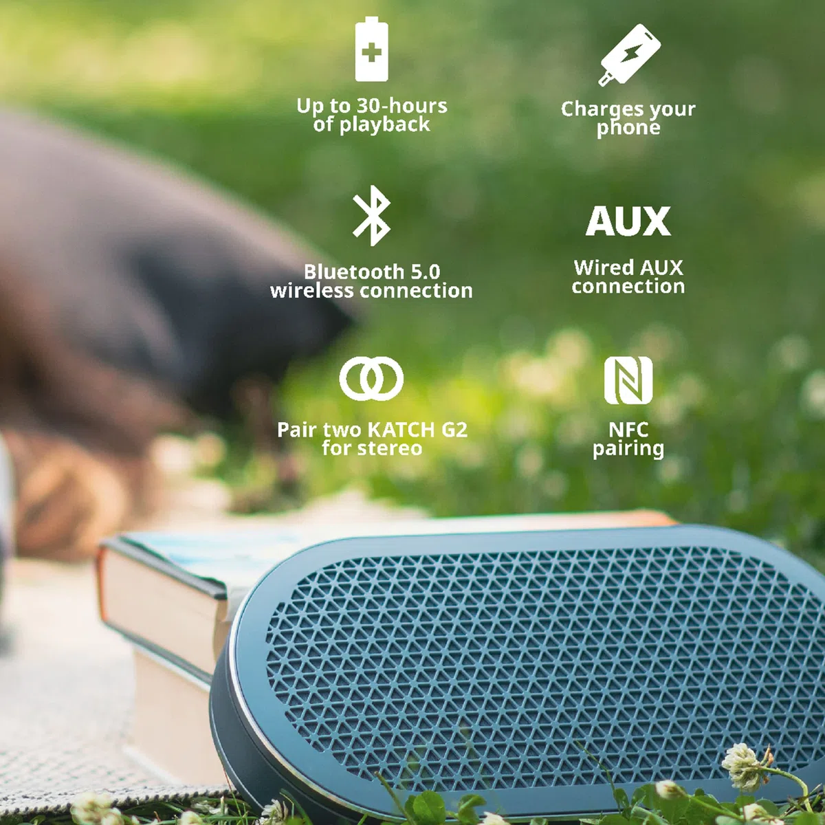 DALI Katch G2 – Premium Bluetooth-Lautsprecher mit Außergewöhnlicher Klangqualität, Elegantes Aluminium-Design und Integriertem Leder-Tragegurt