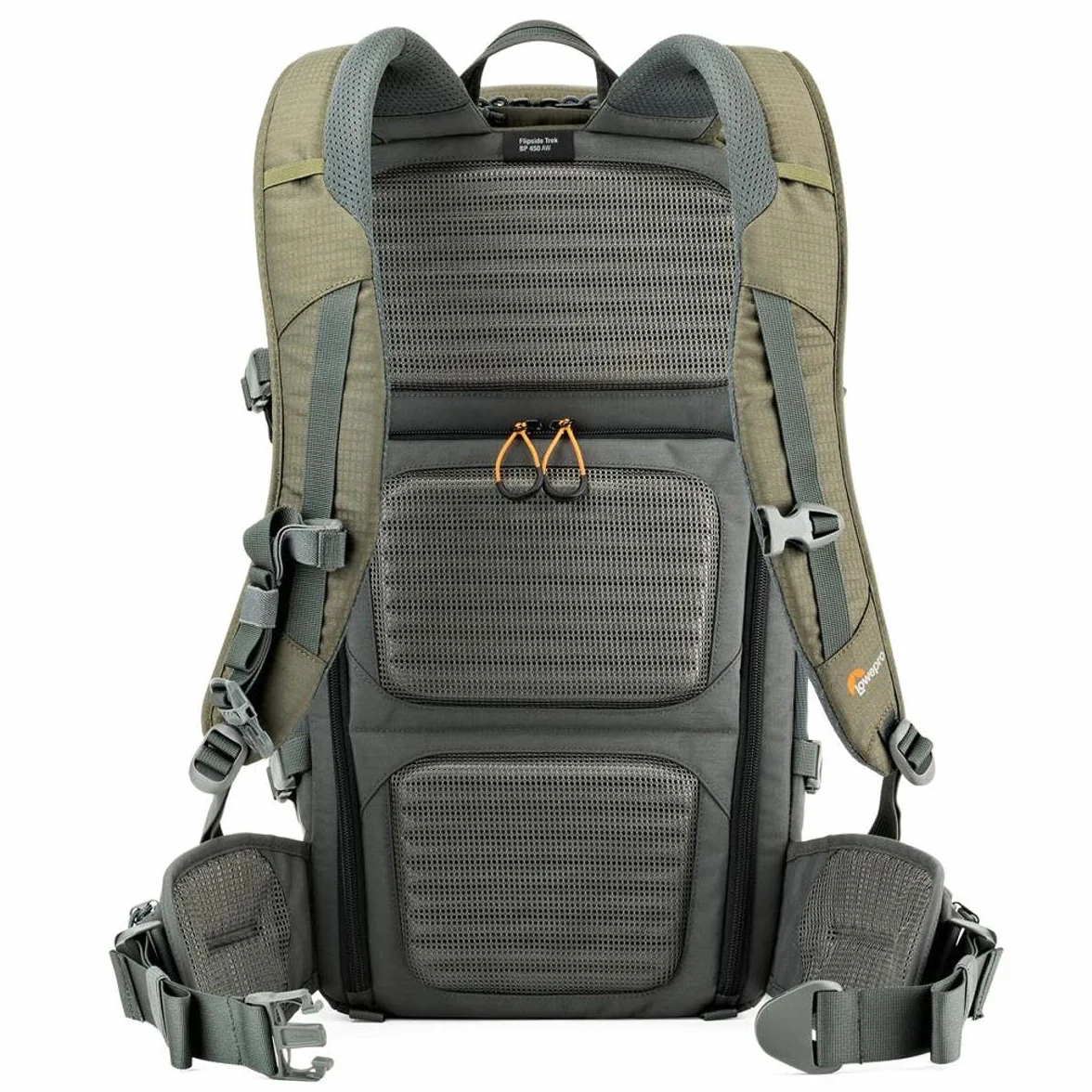 Lowepro Flipside Trek 450 Rucksack, Kamerarucksack für DSLRs und mehrere Objektive, Kamerarucksack für Laptop, Tablet, Fotozubehör, Stativ, grau, 17 x 26 x 31 cm