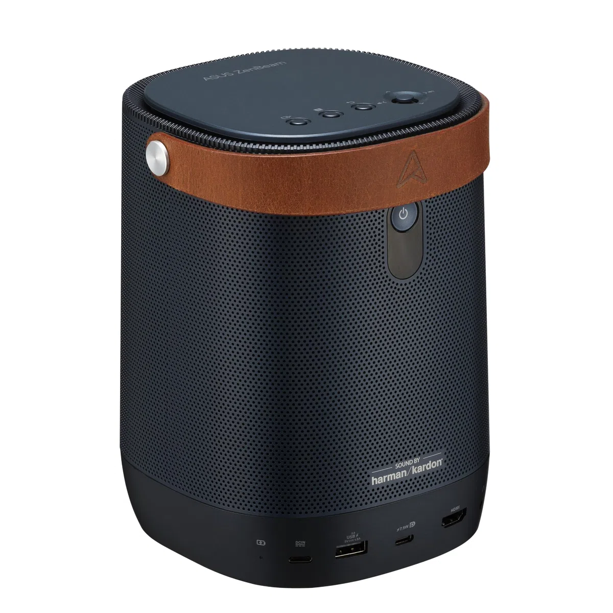 ASUS ZenBeam L2 Smart tragbarer LED Projektor (960 LED Lumen, 1080p, Google zertifizierte Android 12 TV Box, Sound von Harman Kardon, 10 W Lautsprecher, integrierter Akku, ASUS Light Wall)