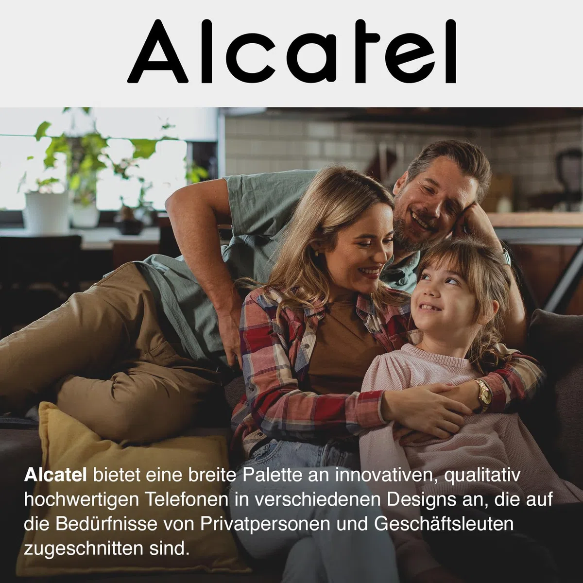 ALCATEL F530 Voice - Schnurloses Festnetztelefon DECT mit Anrufbeantworter - Großes beleuchtetes Display - Freisprechfunktion - Anrufblockierungsfunktion - 2 Direktwahltasten - Weiß/Blau