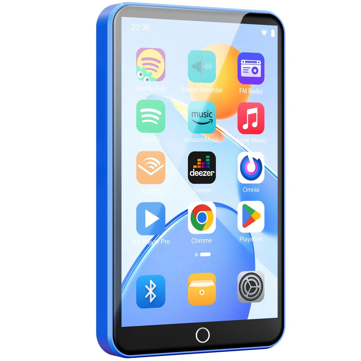 16GB MP3 Player mit Bluetooth und WLAN, Android MP3 & MP4 Player mit 4 Zoll Touchscreen und Lautsprecher, 2000mAh Spotify Music Player mit Spotify Kids, Audible, Amazon Music, Play Store