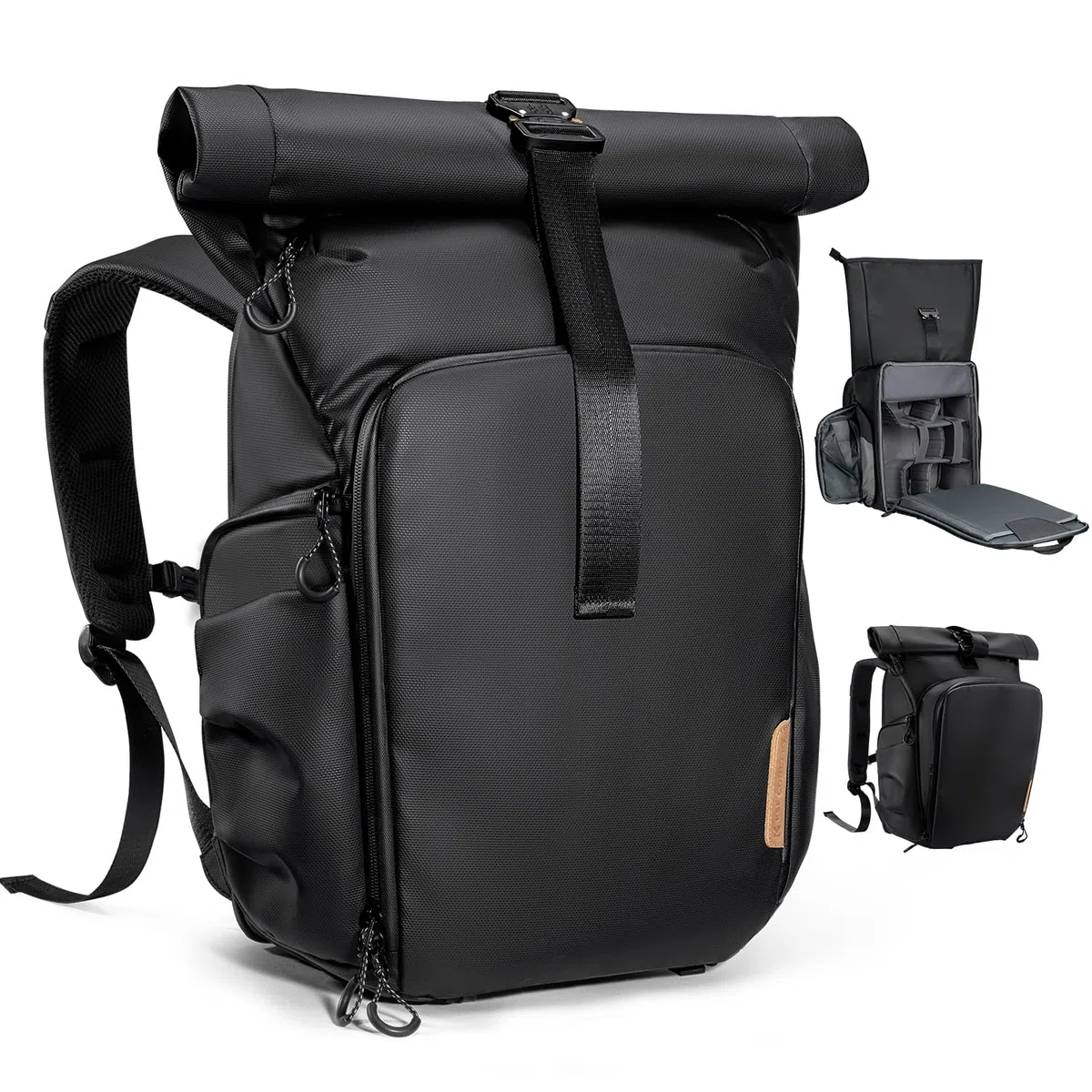 K&F CONCEPT Kamerarucksack Wasserabweisend, Fotorucksack Groß mit Erweiterbarem Volumen, Camera Backpack mit Laptopfach 15.6 Zoll für DSLR SLR Kameras