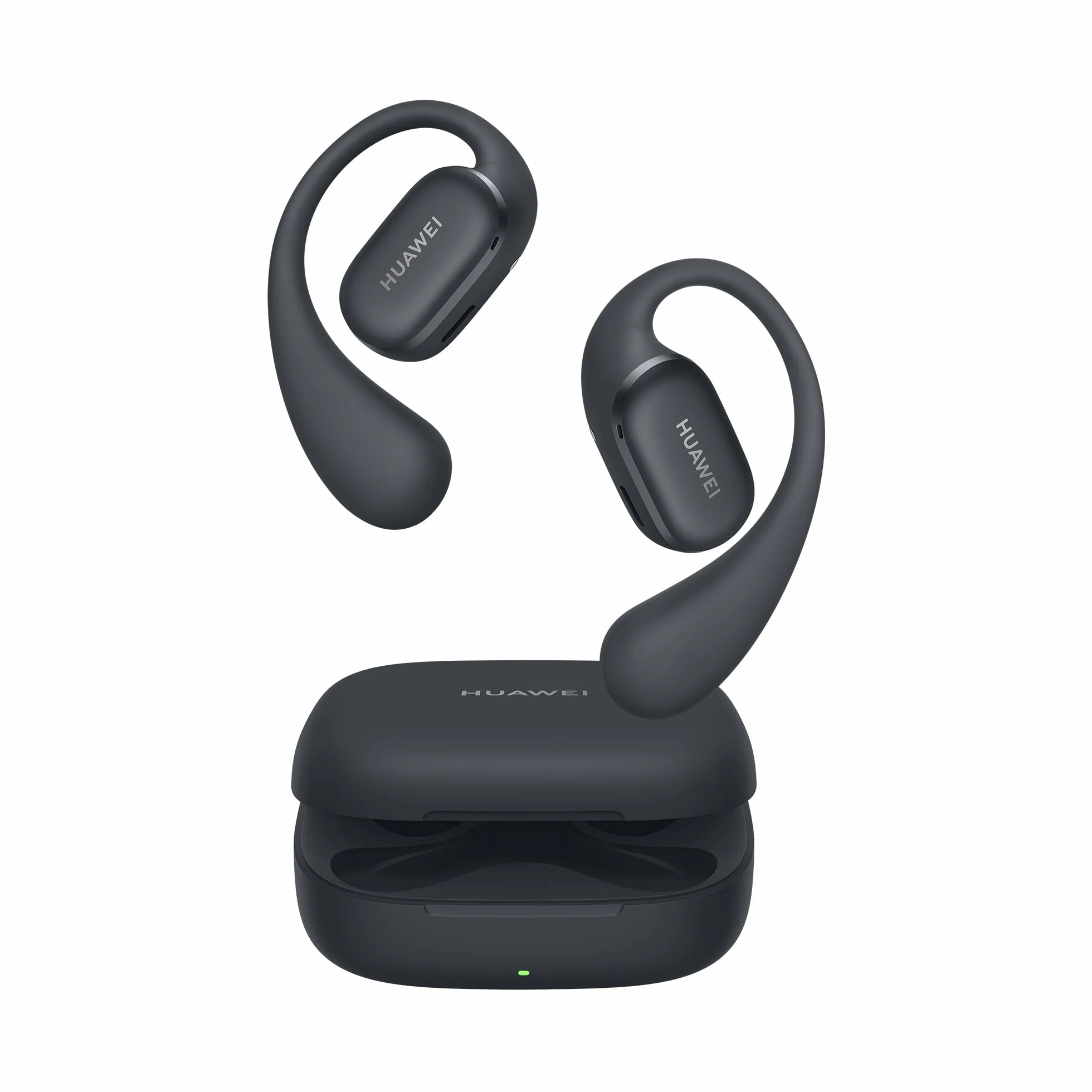 HUAWEI FreeArc Open-Ear Kopfhörer, TWS Bluetooth Sport, Schwarz | Sterling Sound & IP57 Wasserschutz sichern 28h Musik. Ideal für Fitness-Fans beim intensiven schweißtreibenden Workout.