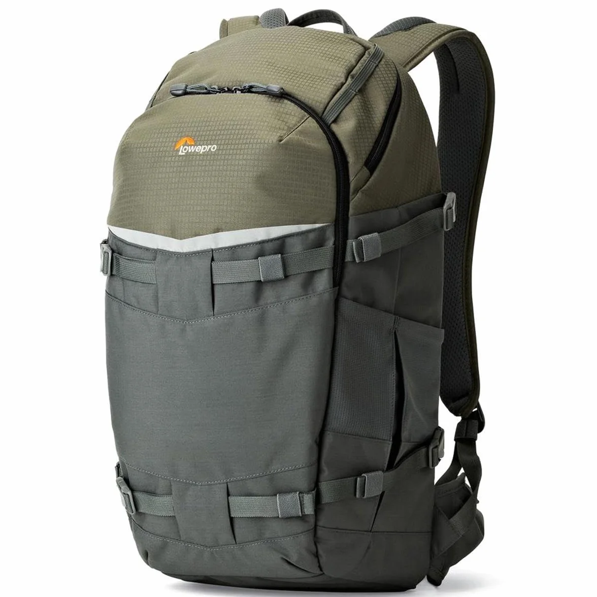 Lowepro Flipside Trek 450 Rucksack, Kamerarucksack für DSLRs und mehrere Objektive, Kamerarucksack für Laptop, Tablet, Fotozubehör, Stativ, grau, 17 x 26 x 31 cm
