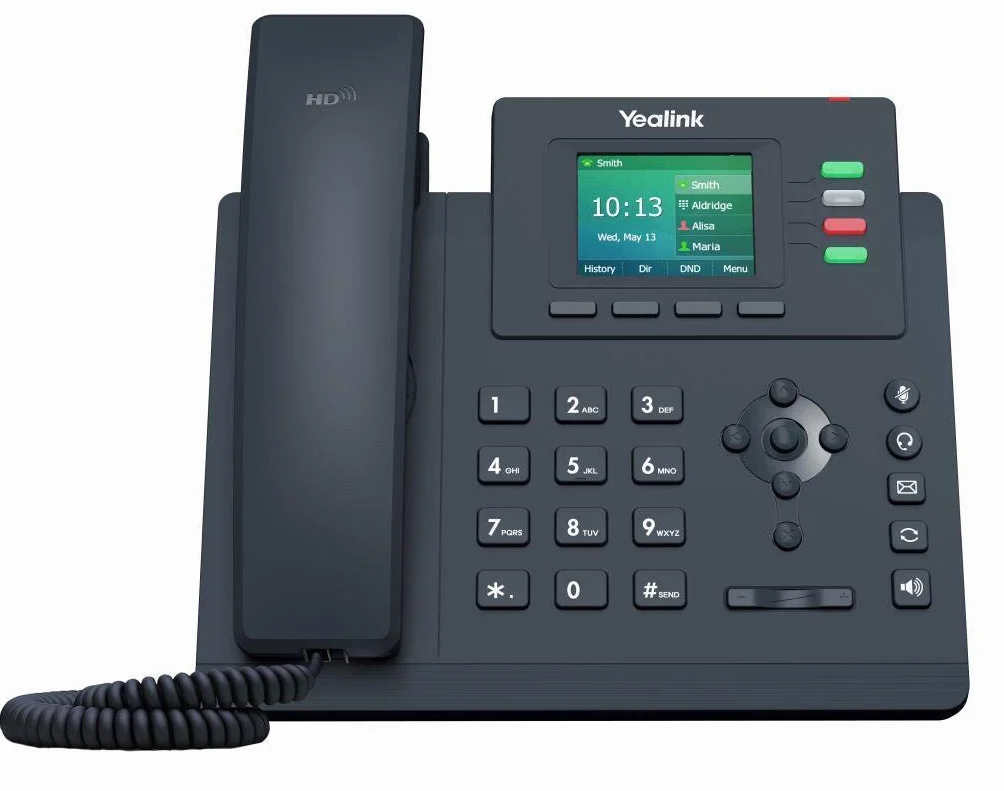 Yealink SIP-T33G IP-Telefon für Einsteiger, PoE, Dual-Port-Gigabit-Ethernet
