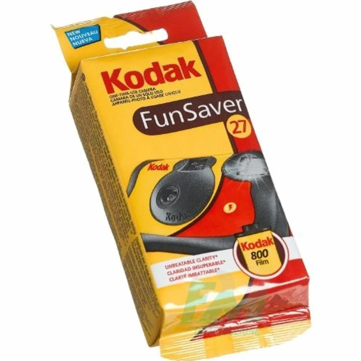Kodak Fun Saver Einwegkamera mit Blitz, 35 mm, 27 Belichtungen, 4er-Pack