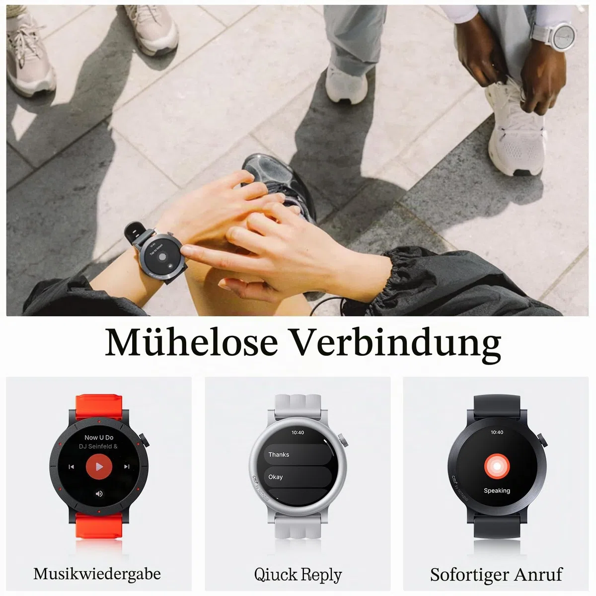 CMF Watch 3 Pro Smartwatch 1,43" AMOLED 13 Tage Akku Dual-GPS Bluetooth-Anrufe KI-Rauschunterdrückung Herzfrequenz Schlaftracking Dunkelgrau