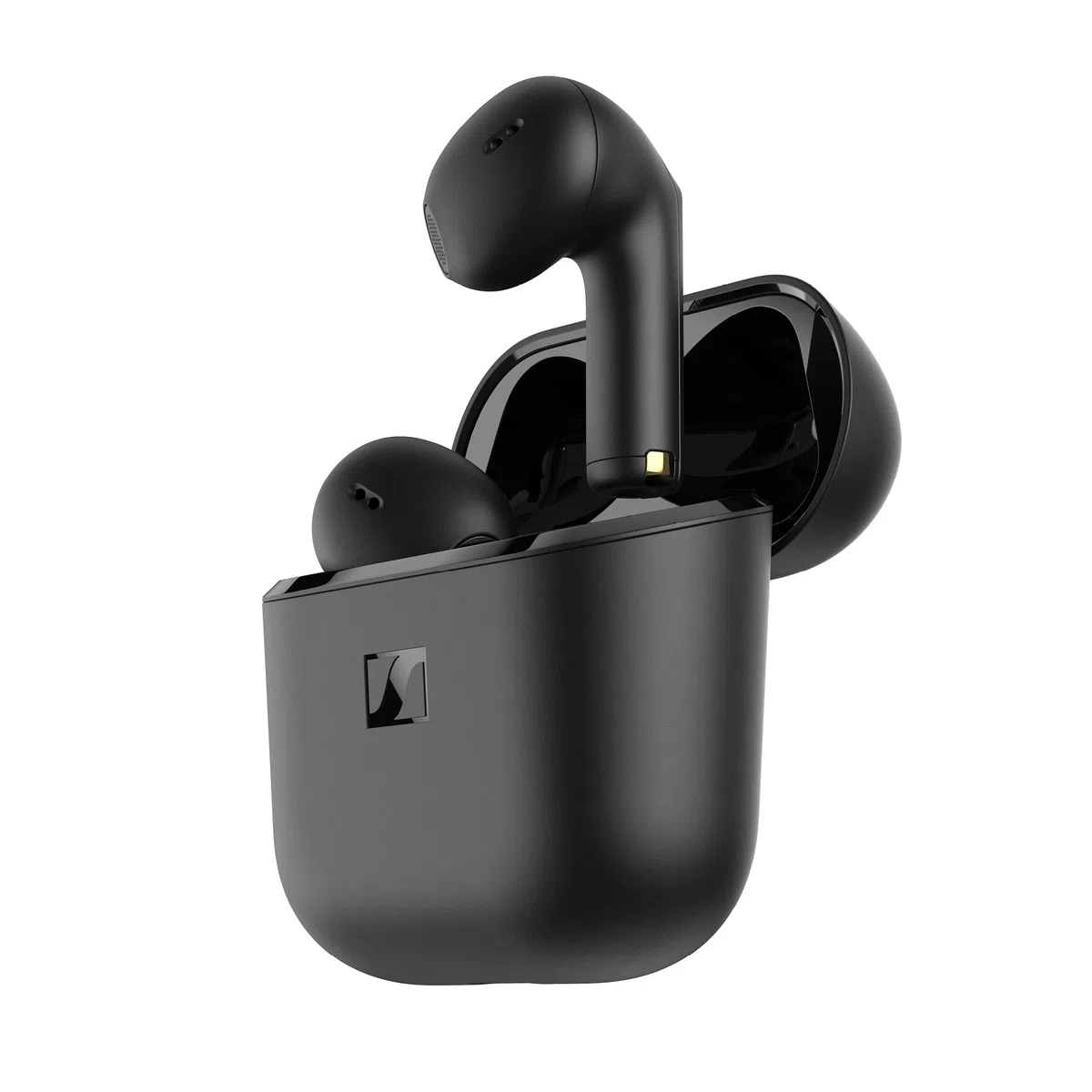 Sennheiser ACCENTUM Open Earbuds - Open-Ear Design, dynamischer Sound & Kopfhörer kabellos Bluetooth, IPX4-Spritzwasserschutz, 28h Akku, USB-C Ladeetui, für Musik & Telefonate, Schwarz