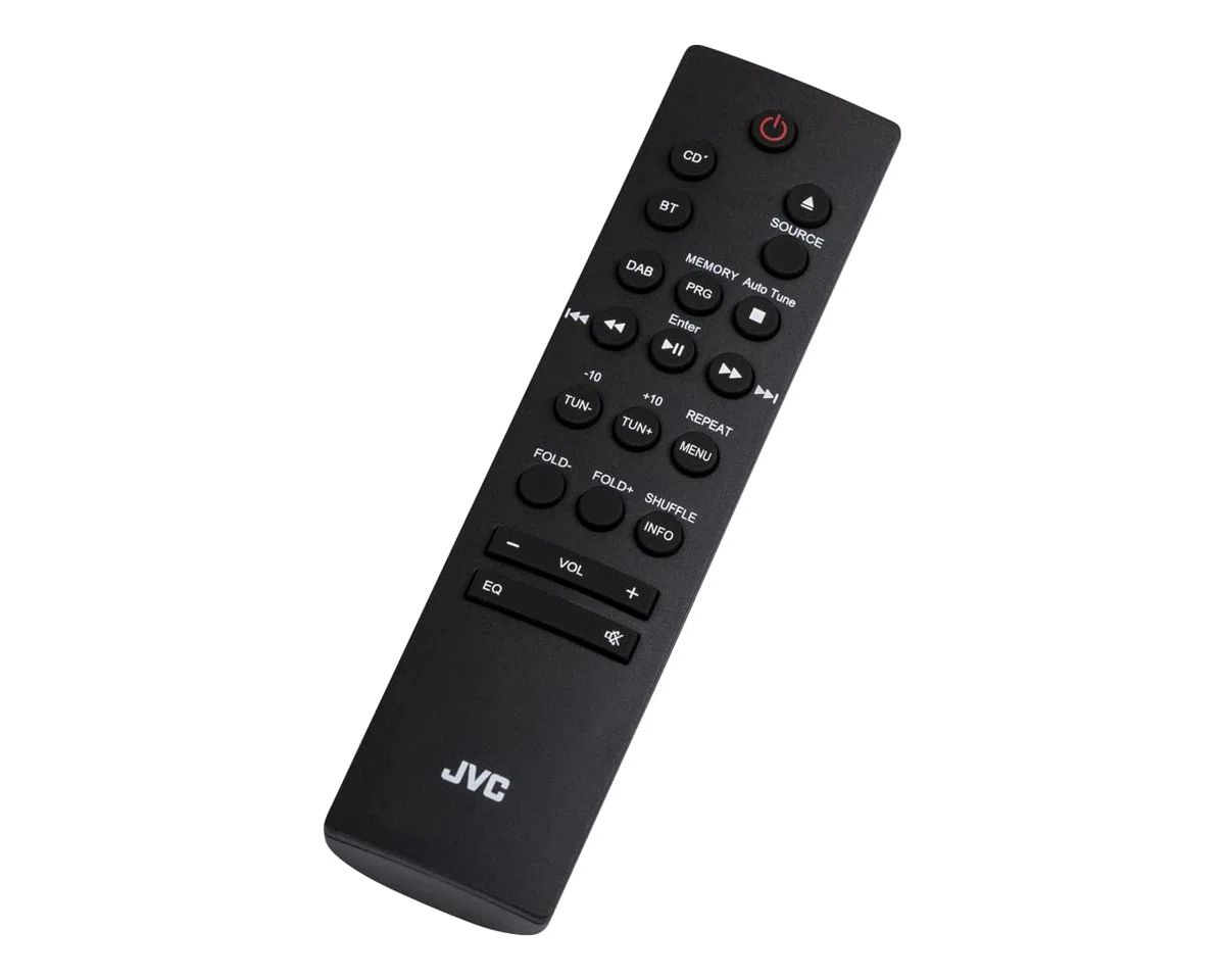 JVC UX-C25DAB - Micro HiFi-System mit CD, USB, Bluetooth, DAB+, UKW-RDS, Line-In und IR-Fernbedienung, Schwarz