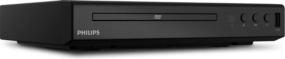 Philips TAEP200 DVD Player für Fernseher mit HDMI Kabel 1,5M - CD Player für Nahezu alle Disc-Formate - HDMI Anschluss - USB Media Link - Schwarz