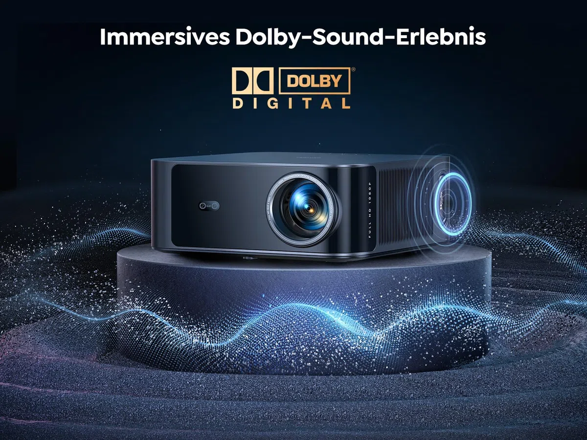 Toptro Beamer 4K 1500 ANSI Smart Beamer Heimkino 1080P Full HD Projektor mit KI-Autofokus Trapezkorrektur Bluetooth WiFi