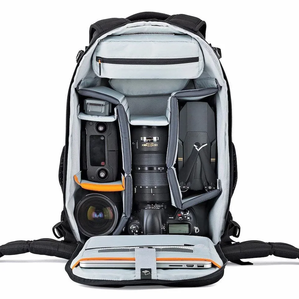 Lowepro Flipside Kamerarucksack für spiegellose DSLRs, Reflex Kameras und Mehreren Objektiven,kompakte Drohnen, Laptops, Tablets, Fotozubehör, Stative