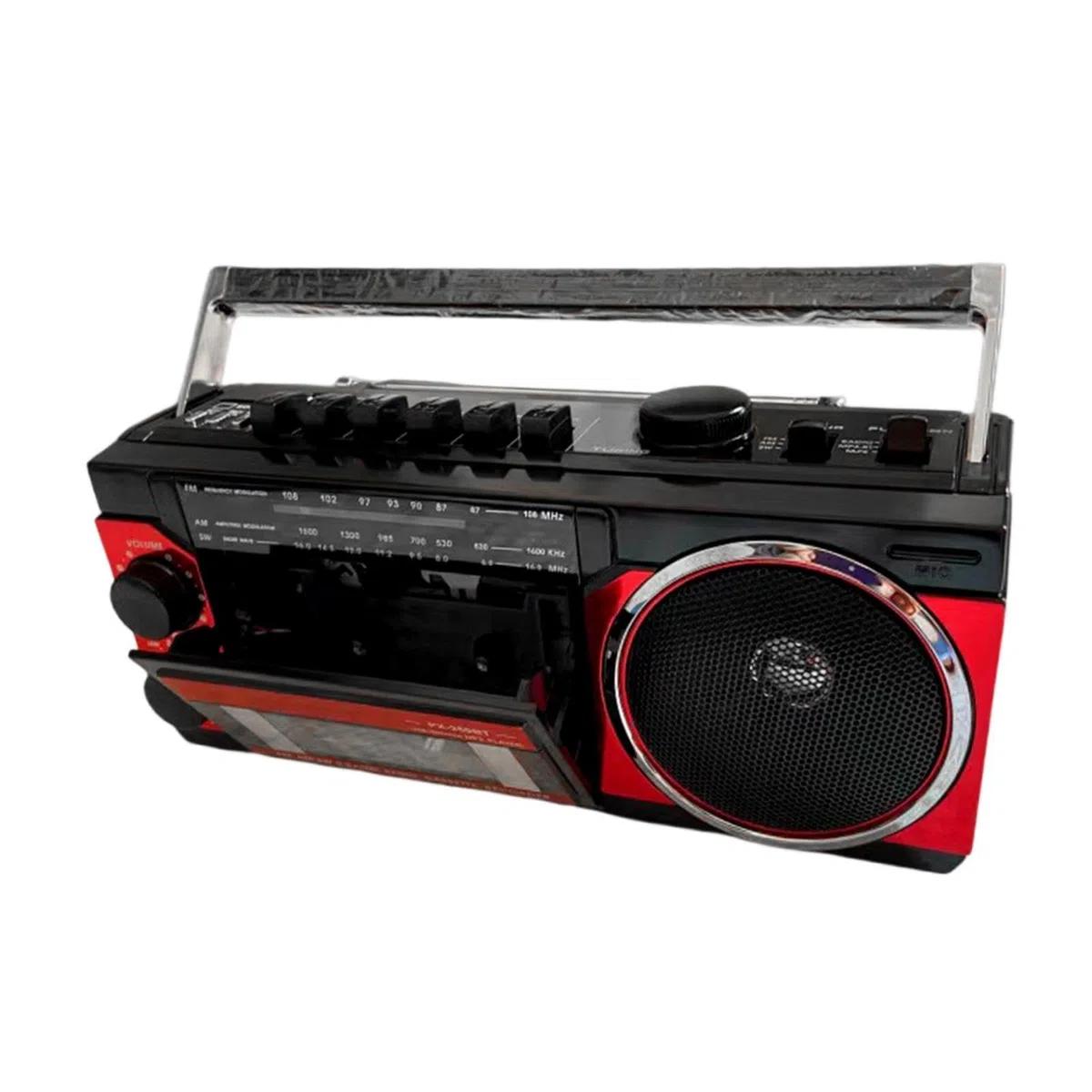 Radio-Kassettenspieler AM/Radio 25,5 x 9 x 11,5 cm Eingebauter Lautsprecher 3 W USB-Kassettenaufnahme Vintage-Design für Parks außerhalb des Hauses