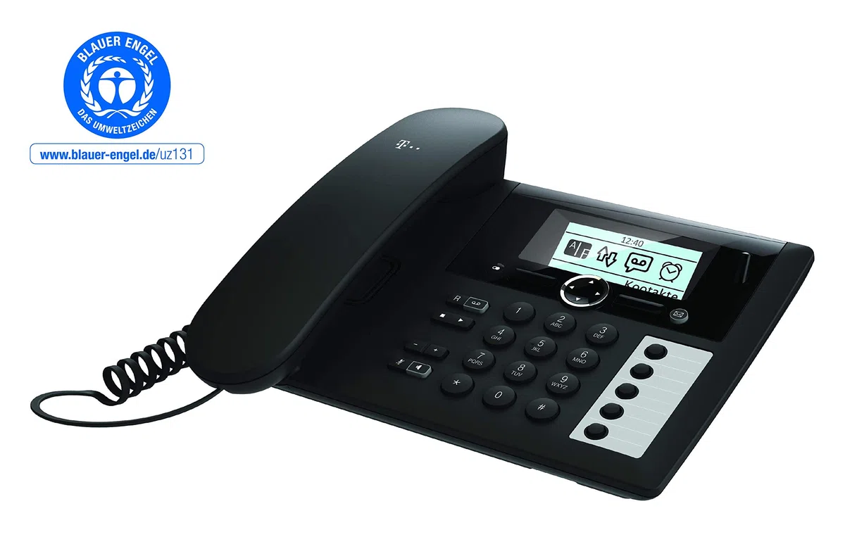 Deutsche Telekom Sinus PA 207 Plus Tischtelefon und Mobilteil, schwarz, FRITZ!Box-kompatibel
