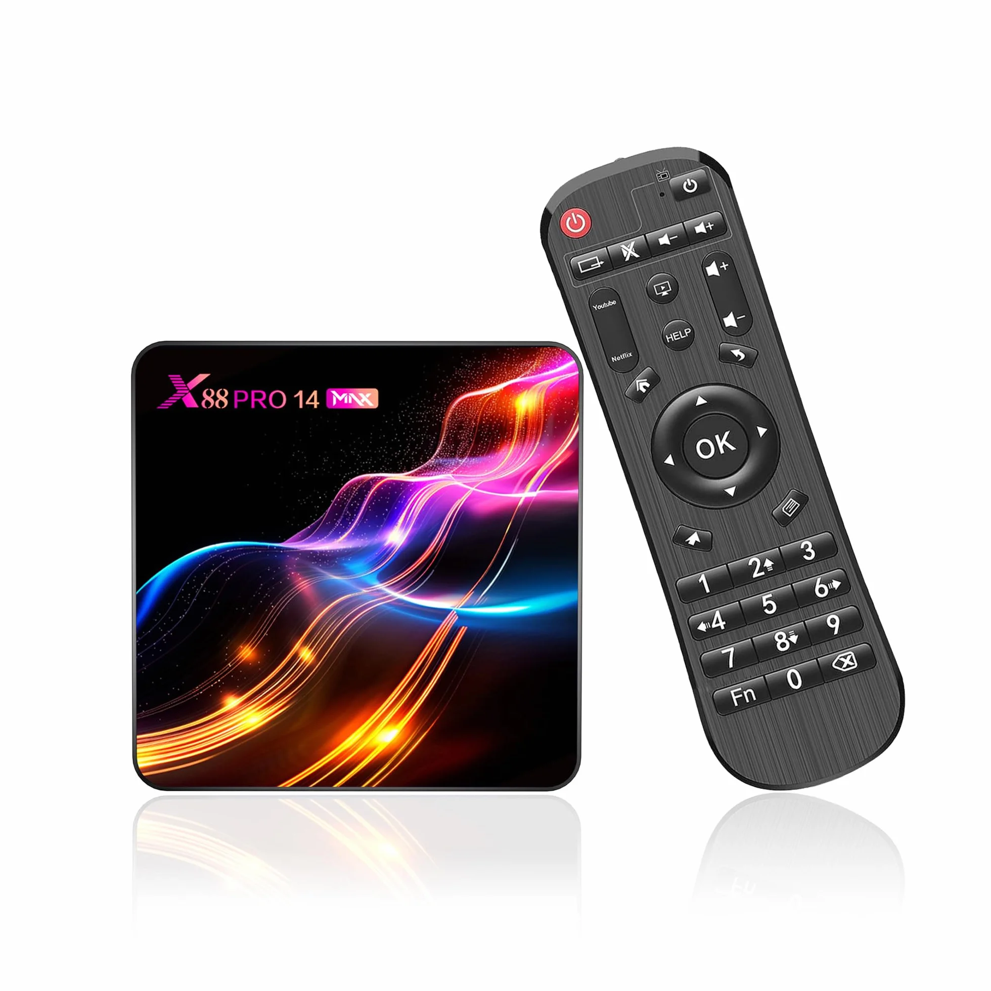 Android TV Box 14.0, Android Box, 4GB RAM, 128GB ROM, RK3528 Quad-Core 64bit Cortex-A53, 2026 TV Box Support 4K 2.4G /5G Dual Band WiFi Ethernet 10/100MUSB 3.0/2.0 Smart Box