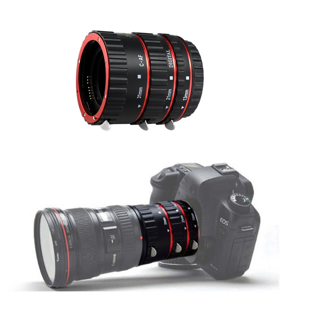 SHOOT AF Autofokus Makro Verlängerungsröhrchen Set für Canon EOS EF EF ESEN Objektiv DSLR Kameras 1100D 700D 650D 600D 550D 500D 450D 400D 300D 300D 100D 70D