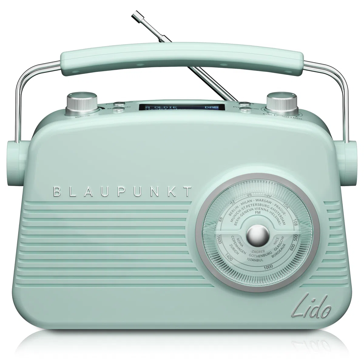 Blaupunkt LIDO VDR 10, Blau Nostalgieradio, DAB+ Radio Retro Design, digitales Radio mit Senderspeicher, Retro DAB Radio mit Bluetooth, UKW Empfang, kompakte Bauweise