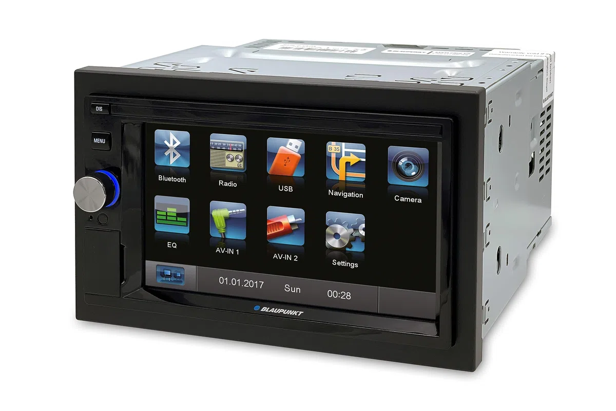Blaupunkt Santa Cruz 370 DAB mit PKW-Navigation und TMC-Modul, 2-DIN Car-Multimedia, 6,2 Zoll Touchscreen, Bluetooth, Freisprecheinrichtung, 2X USB, SD-Kartenleser, 180 Watt