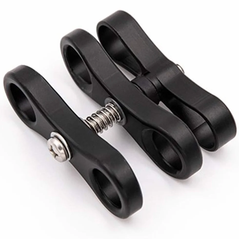 DIVEVOLK Kugelgelenkklemme Schwarz Aluminium 150 MPa 2x3x1 cm 0.14 kg