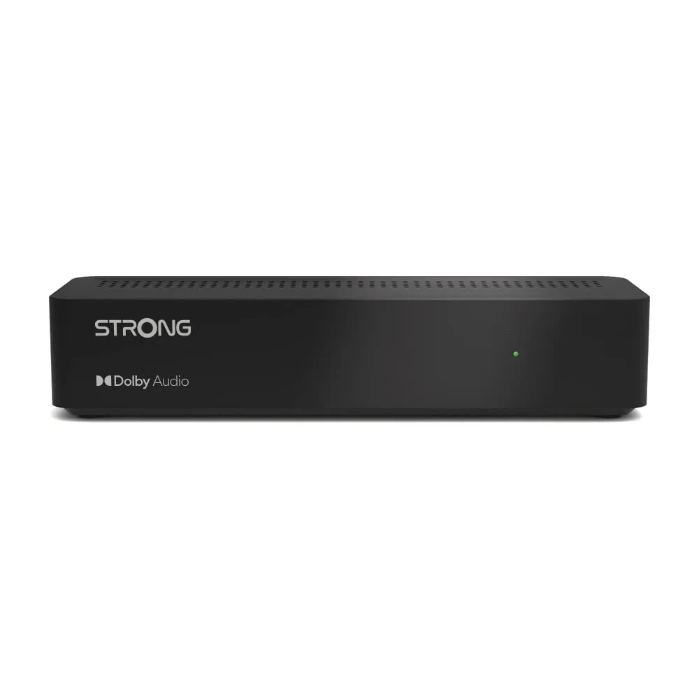 STRONG SRT8213 DVB-T2 Full HD DVB-T2 Receiver/TV Tuner mit Recorder Funktion (HDMI, Scart, USB, Dolby Digital Plus) schwarz