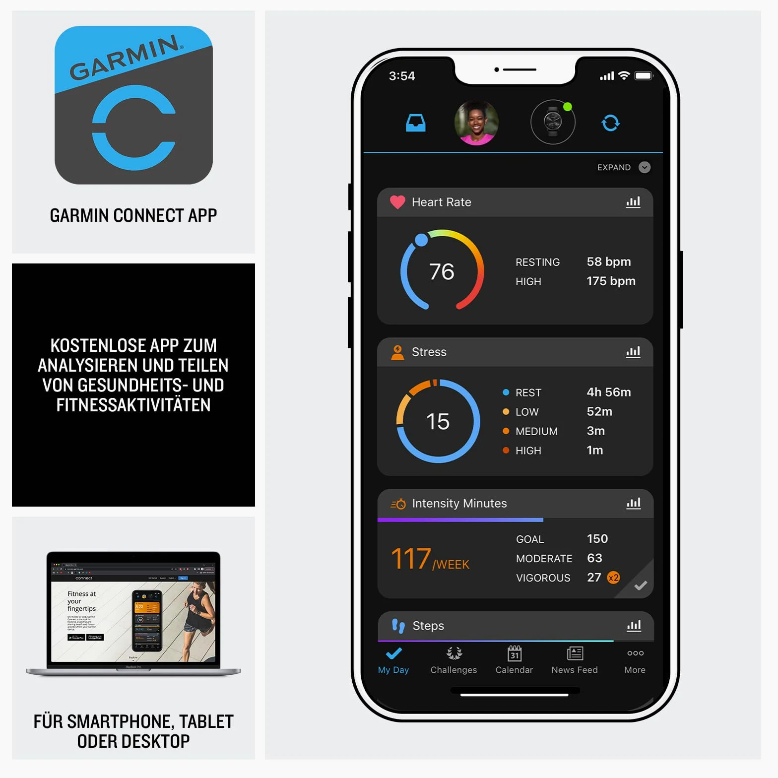 Garmin Venu 3S, 41 mm, GPS-Fitness-Smartwatch, Elfenbein/Softgold | AMOLED Display, bis zu 10 Tage Akkulaufzeit, 30+ Sport-Apps, Schlafanalyse, Garmin Music, Garmin Pay, Silikonarmband