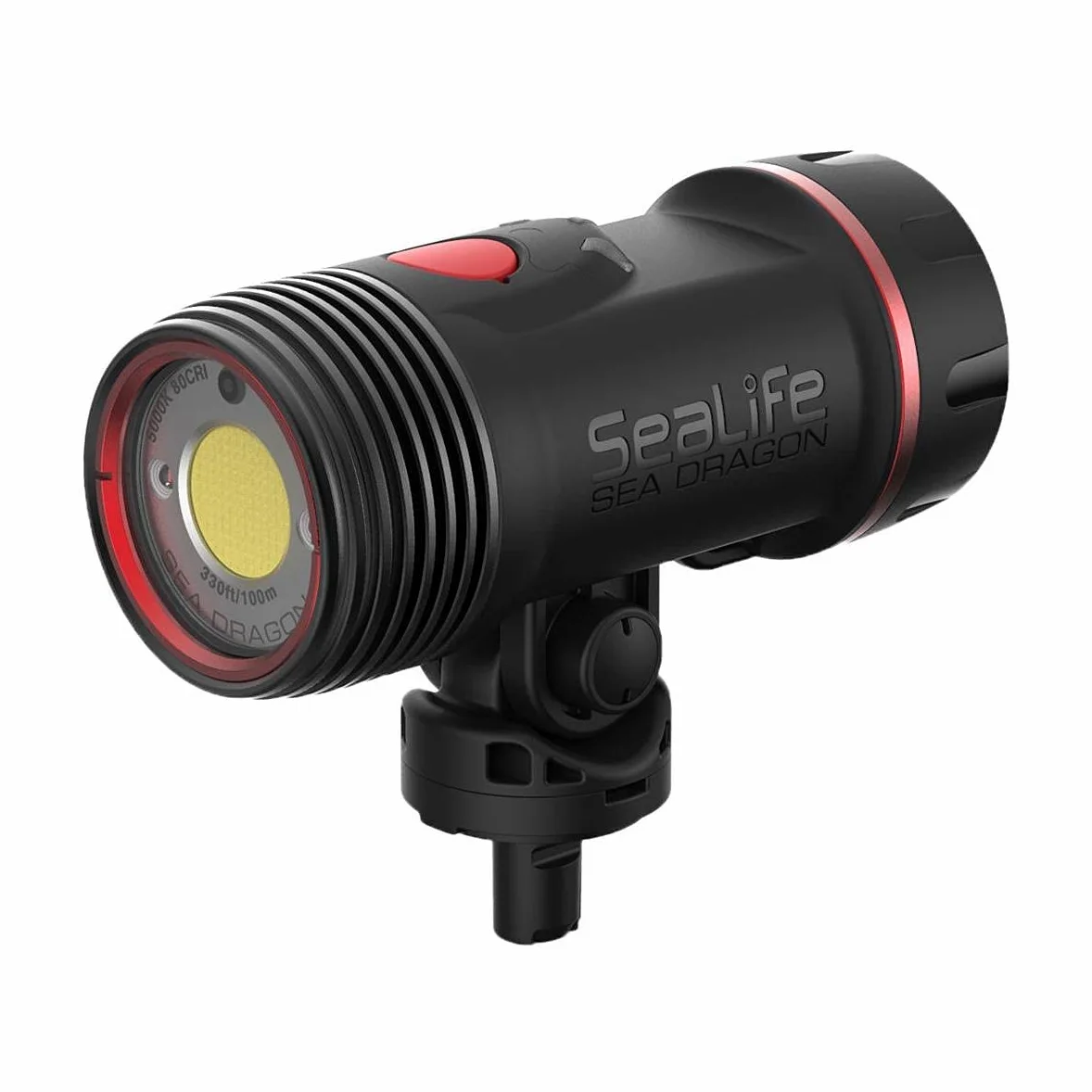 SeaLife Sea Dragon 3000F Auto Head - Tauchleuchte - Schwarz - Wasserfest - 60 Min. Akkulaufzeit - 100 m Tiefe - YS und Flex-Connect Montagesystem - Inkl. Tabletts, Griffs, Arme, Adapter