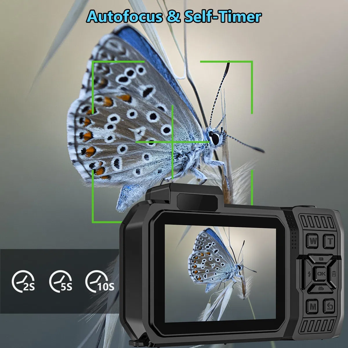UHD 8K Unterwasserkamera, 70MP 33FT WiFi Wasserdichte Digitalkamera mit 64GB Karte, Autofokus Wasserdicht Dual-Screen Selfie 2500mAh Akku, 18X schwimmfähig Digital zum Schnorcheln, Blau