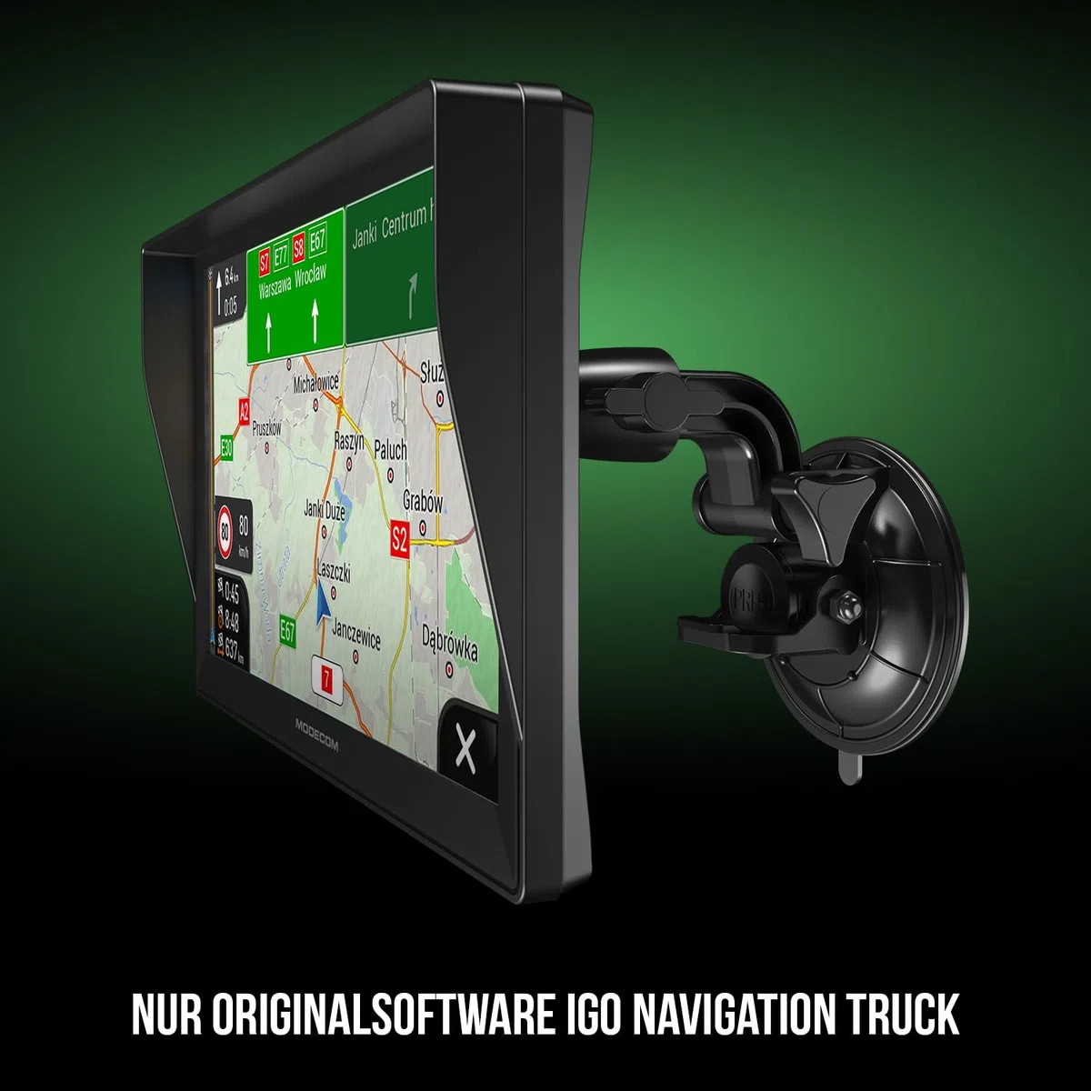 MODECOM Freeway CX 9.3 Plus | LKW & PKW Navigationsgerät | 9 Zoll Display | iGO Truck Software Europa | GPS Routenplaner für LKW & Transporter | Jährliches Kartenupdate