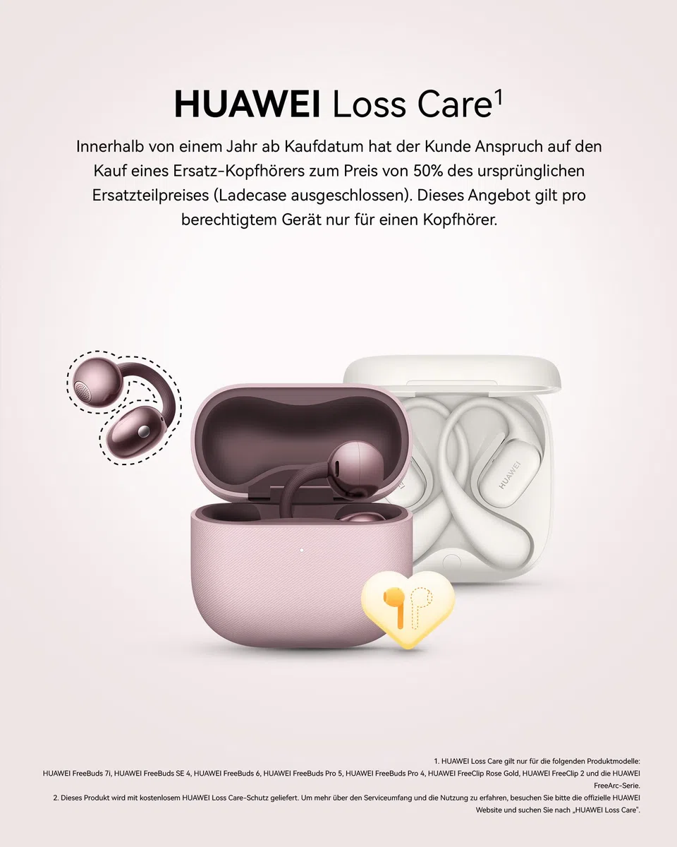 HUAWEI FreeArc Open-Ear Kopfhörer, TWS Bluetooth Sport, Schwarz | Sterling Sound & IP57 Wasserschutz sichern 28h Musik. Ideal für Fitness-Fans beim intensiven schweißtreibenden Workout.