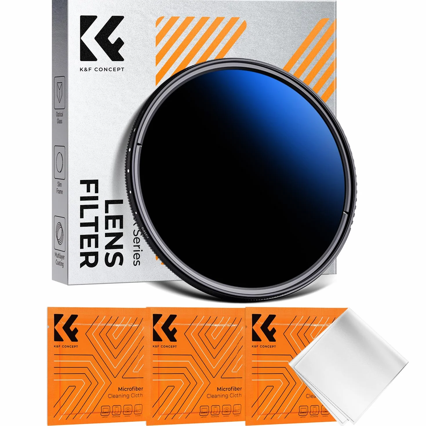 K&F CONCEPT Nano K-Serie ND Filter 67mm Variabler Graufilter ND2-ND2000 (1-11 Blendenstufen)