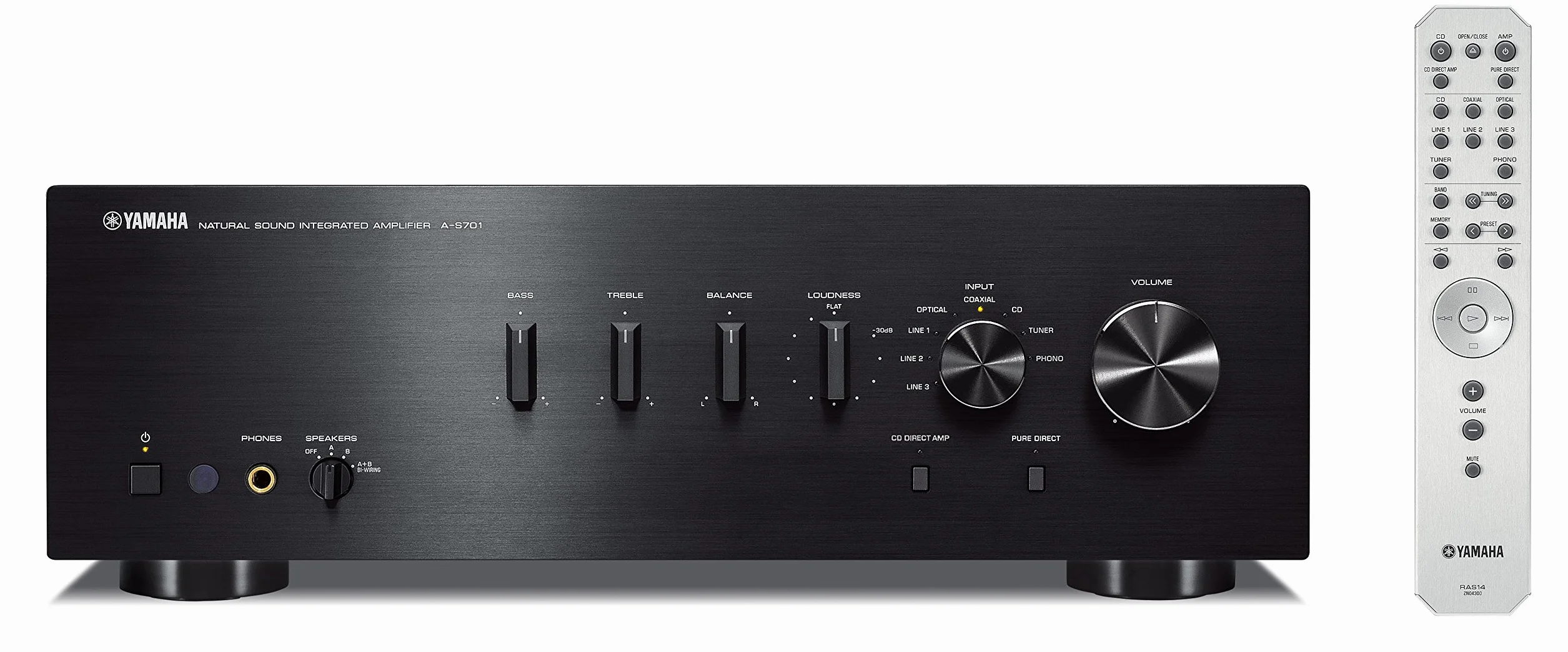 Yamaha A-S701 Stereo-Vollverstärker mit D/A Wandler schwarz