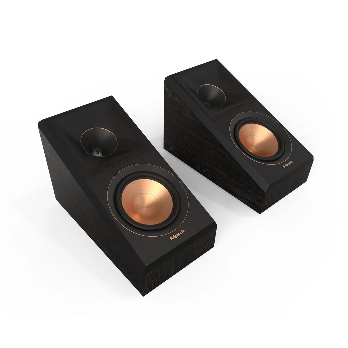 Klipsch RP-500SA II Surround Sound Speaker (Paar) - Referenz-Serie, Wandmontage Option, Realistisches 3D Sound Erlebnis mit Dolby Atmos Unterstützung, Titanium LTS Tweeter, Schwarz