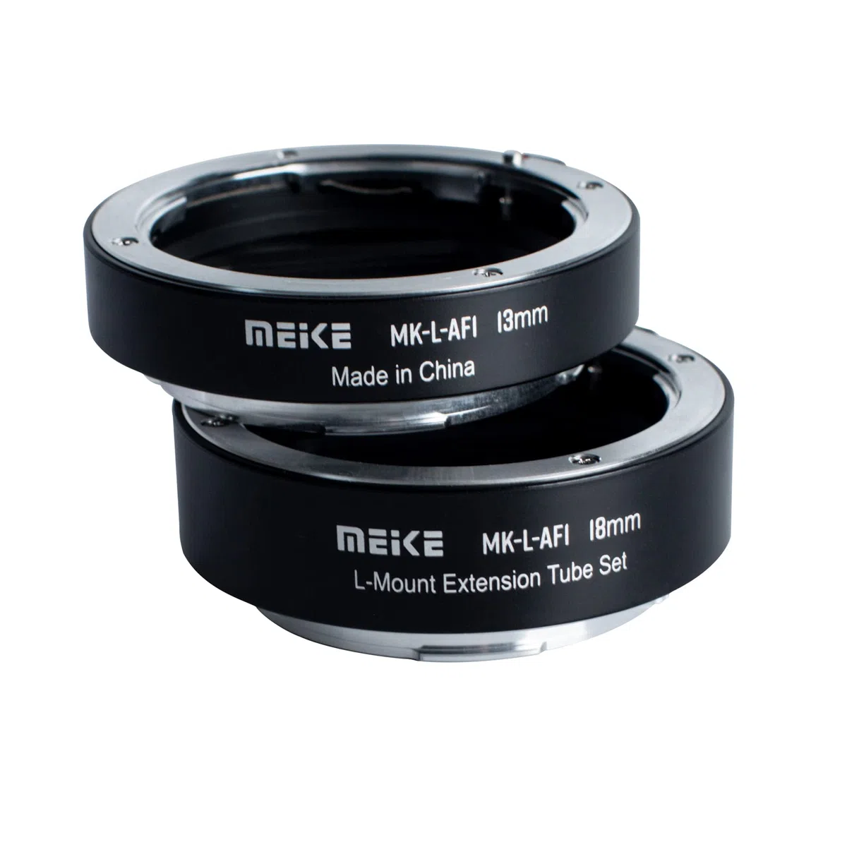 Meike L-AF1 Metall Autofokus Makro Verlängerungsrohr Adapterring (13 mm + 18 mm) für Panasonic Lumix Sigma Leica L-Mount spiegellose Kameras wie S1 S1R S1H S5 FP