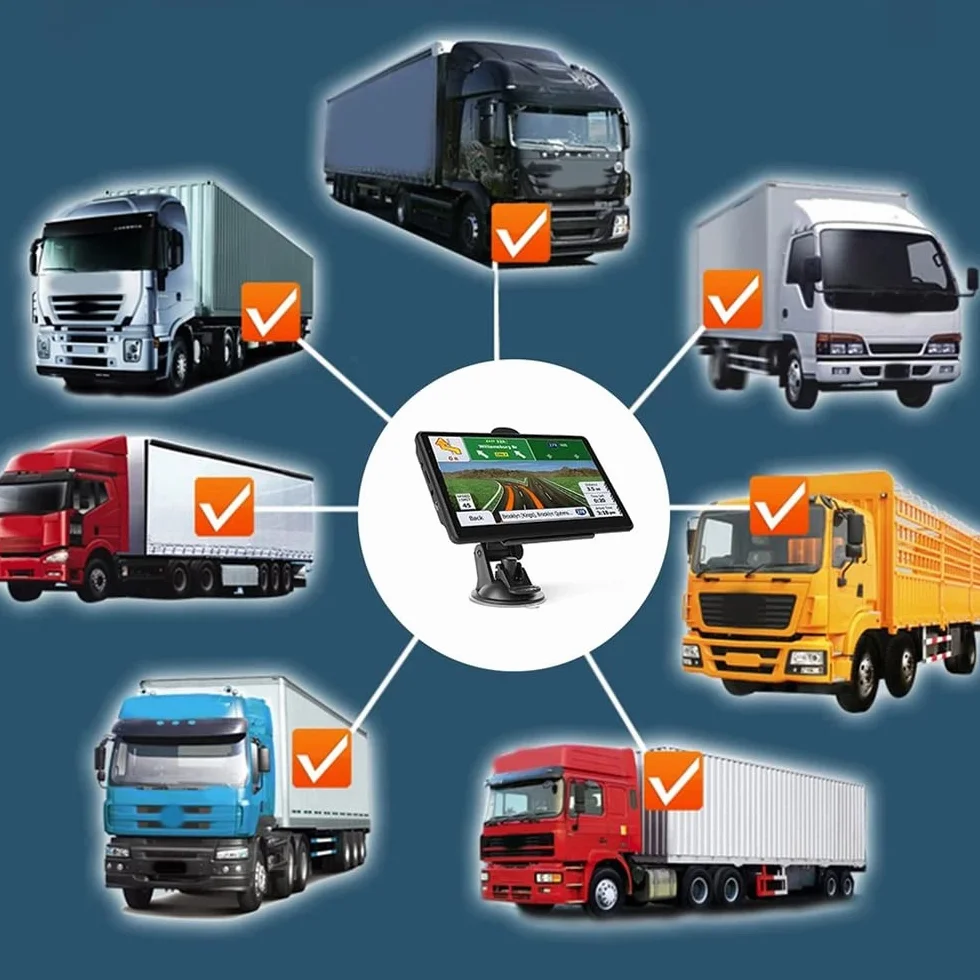 NEWFUN Navigationsgeräte für Auto,GPS LKW Navigationsgeräte,Kapazitives Display für auto 2025 Europa Karten,7 Zoll Navi für Auto,Kostenloses Karten Update,mit POI Geschwindigkeitswarnung,Sprachführung