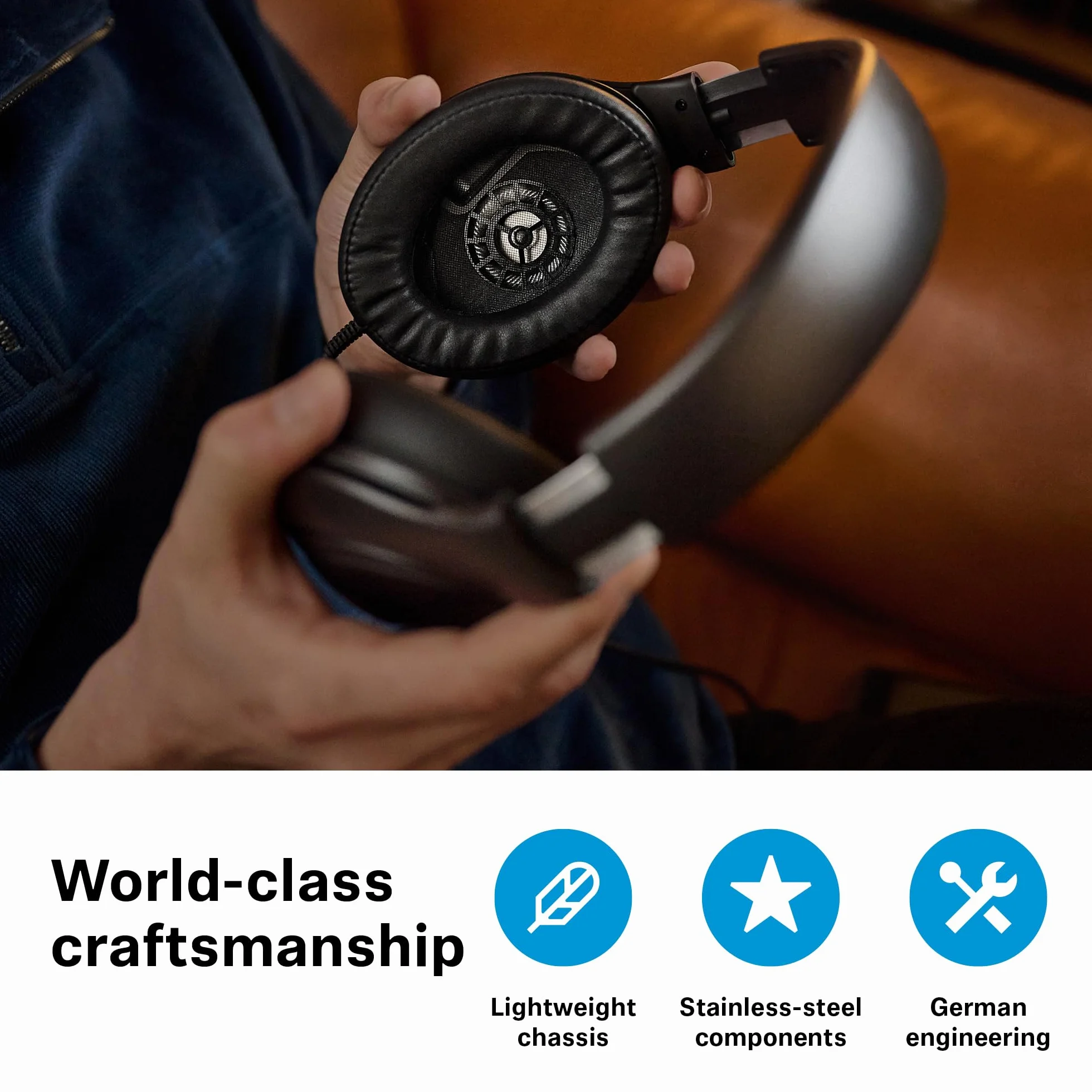 Sennheiser HD 620S geschlossene Kopfhörer - audiophiler Stereo Sound mit lautsprecherähnlichem Raumgefühl und optimiertem Surround für immersiven Klang - mit Kabel, schwarz