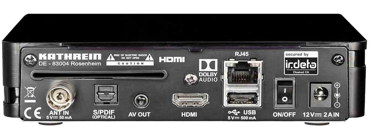 Kathrein DVB-T2-HD Receiver UFT 930 sw mit freenet TV | Für frei empfangbare Sender und die Programme von freenet TV, HD, HbbTV