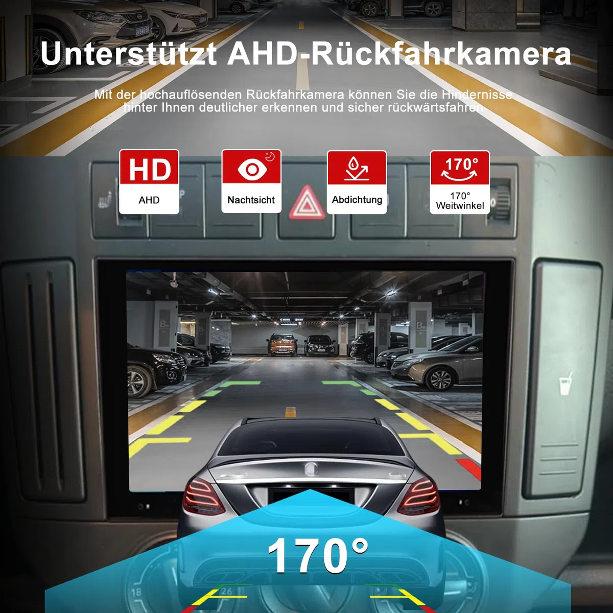 4GB+64GB Android Autoradio für Volkswagen Polo 9N 9N3 2001-2009 2 Din, 7 Zoll QLED Bildschirm mit Wireless CarPlay & Android Auto, 1080P Rückfahrkamera, GPS, WiFi, Bluetooth, DSP AM RDS USB