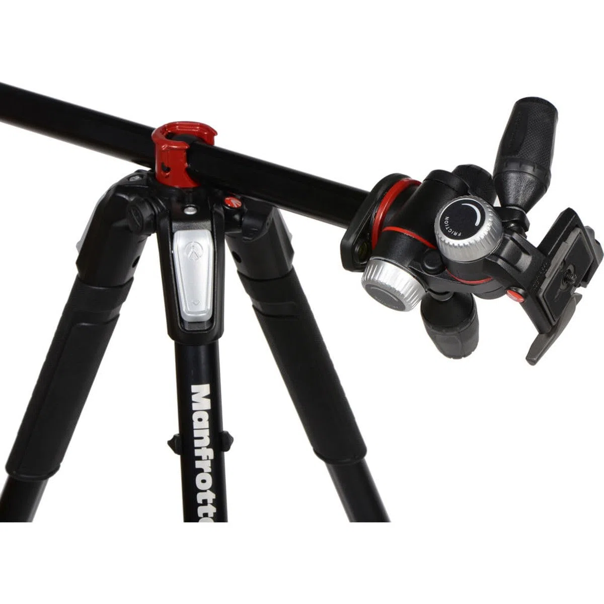 Manfrotto 055XPRO3 Aluminium-Stativ Kit mit 3-Wege-Neiger Profi-Fotostativ 3 Segmente DSLR