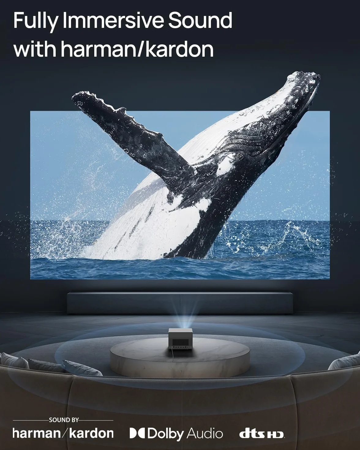 XGIMI Horizon Ultra 4K Beamer Dolby Vision Dual Light Heimkinoprojektor ISA 3.0 2300 ISO Lumen Android TV 11.0 Harman Kardon Lautsprecher Optischer Zoom