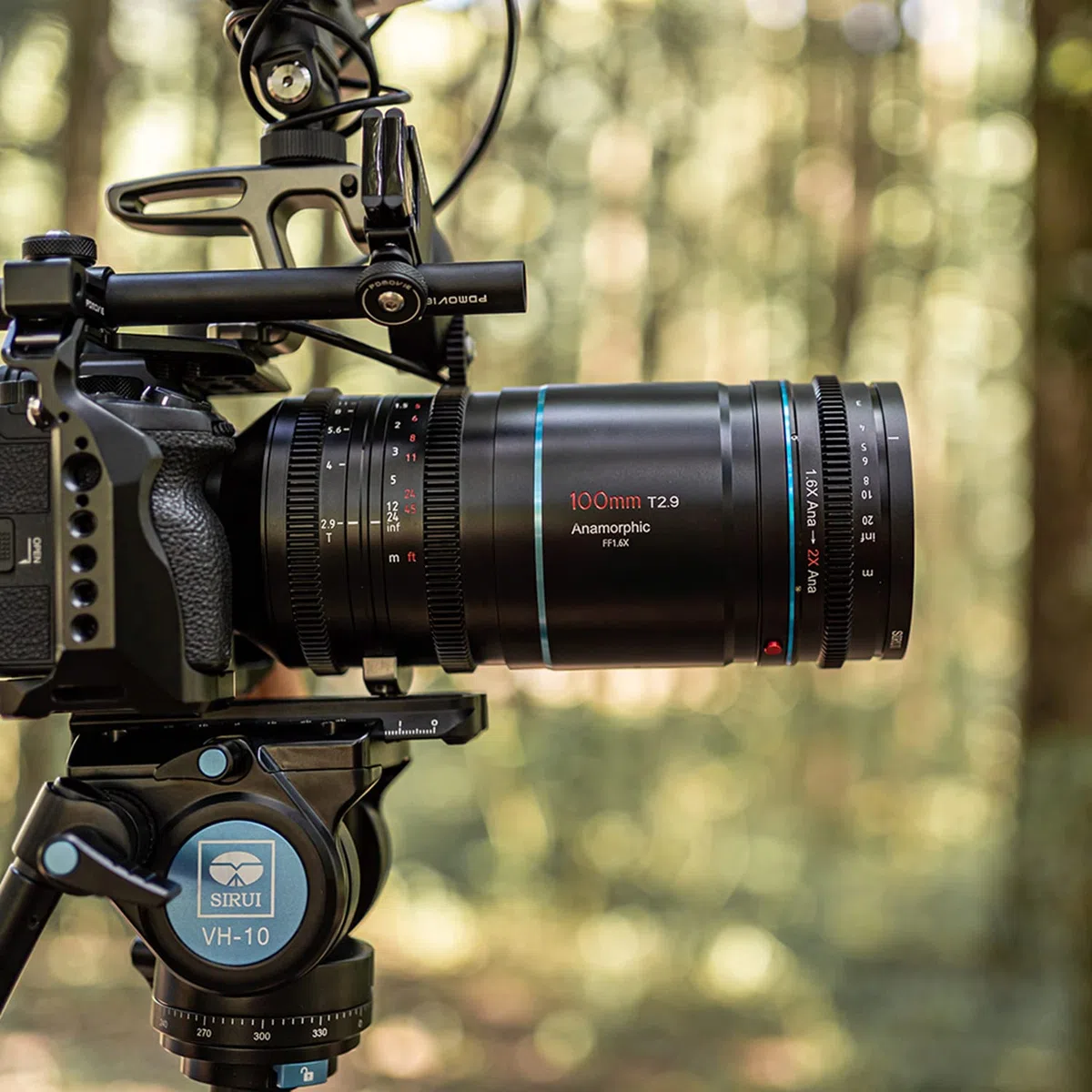 SIRUI T2.9 1.6X Vollformat RF Mount Anamorphoten Objektive Set mit 1.25x Anamorphoten Adapter (35mm,100mm)