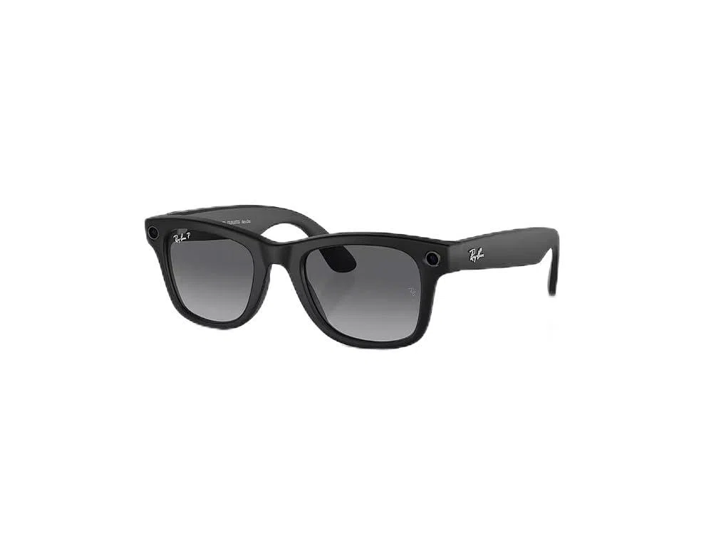Ray-Ban Meta Brille Wayfarer, Mattschwarz/polarisierter Gradient Graphit, Regular