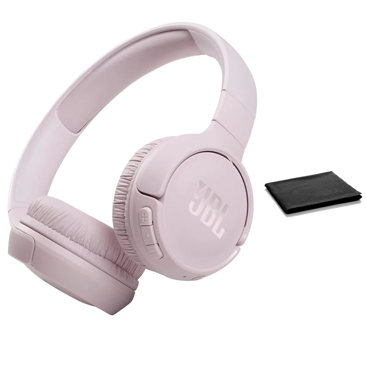 JBL Tune 510BT Kabellose Bluetooth On-Ear Kopfhörer mit Purebass Sound - mit Reinigungstuch (Rose, Standard)